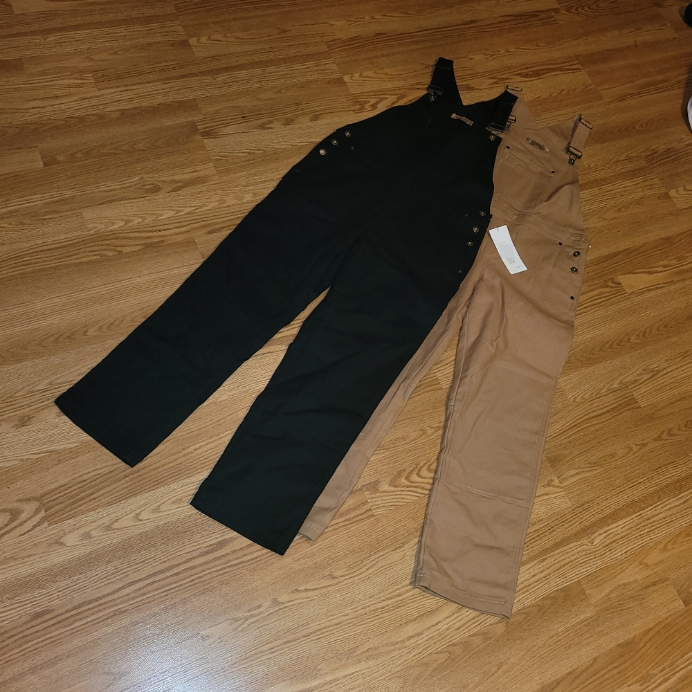 New Columbia PHG Overalls  set Black and tan size M